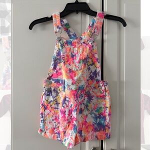 NWOT Fabkids Multicolor Tie-Dye Overalls